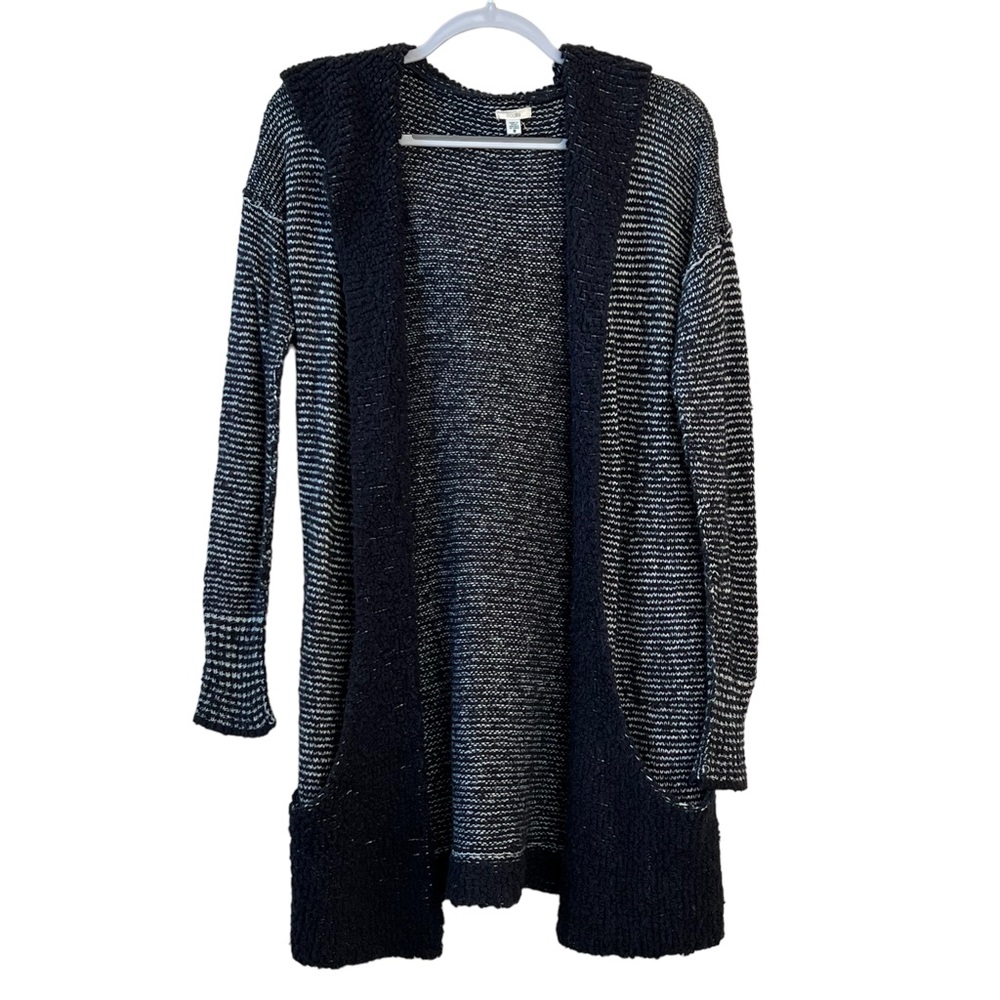 20. Anthropologie Ecote Sherpa Knit Hooded Cardigan Sz Small